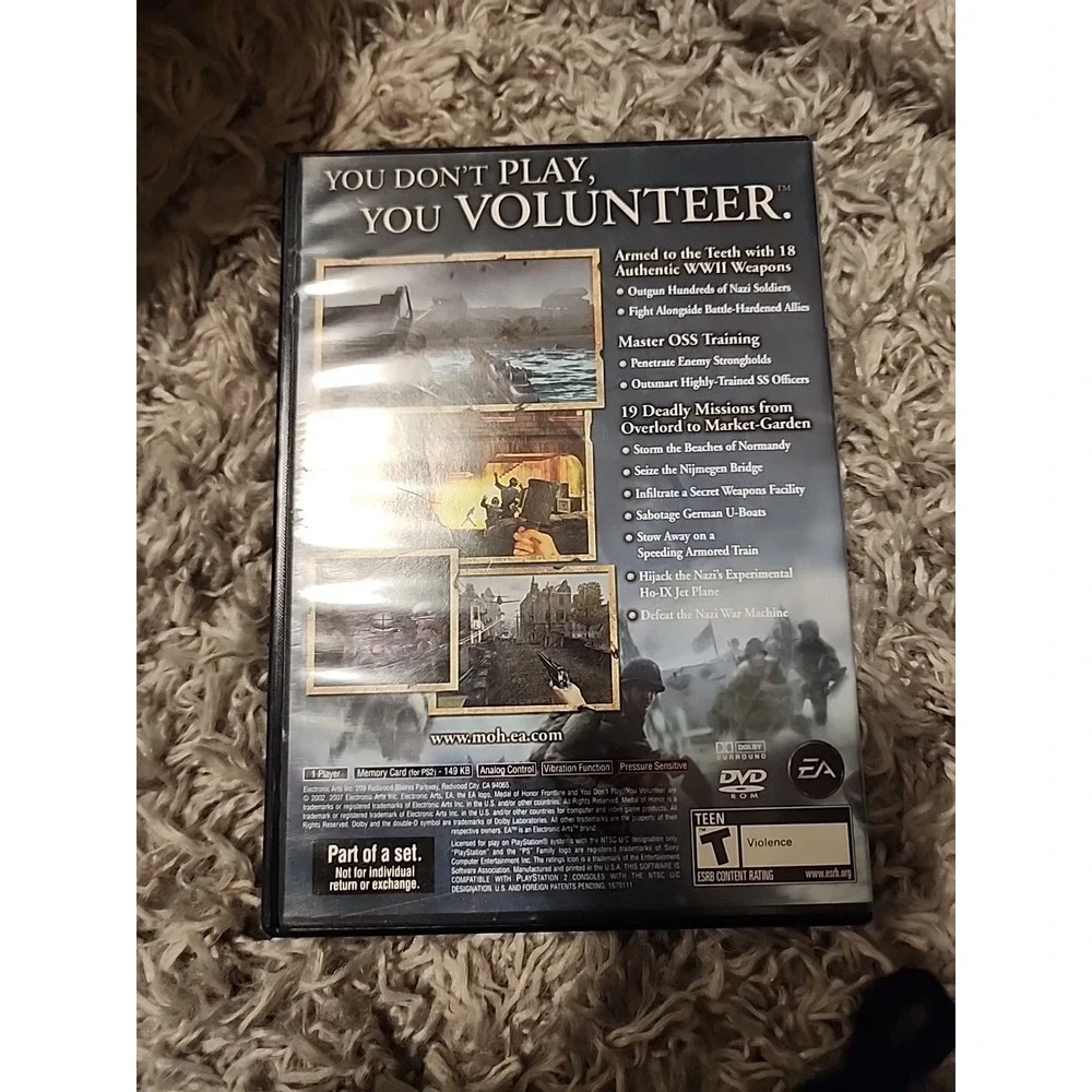 Medal of Honor Frontline PS2‎ PlayStation 2
